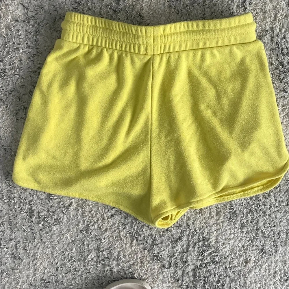 Zara Yellow Cotton Soft Shorts Size Small